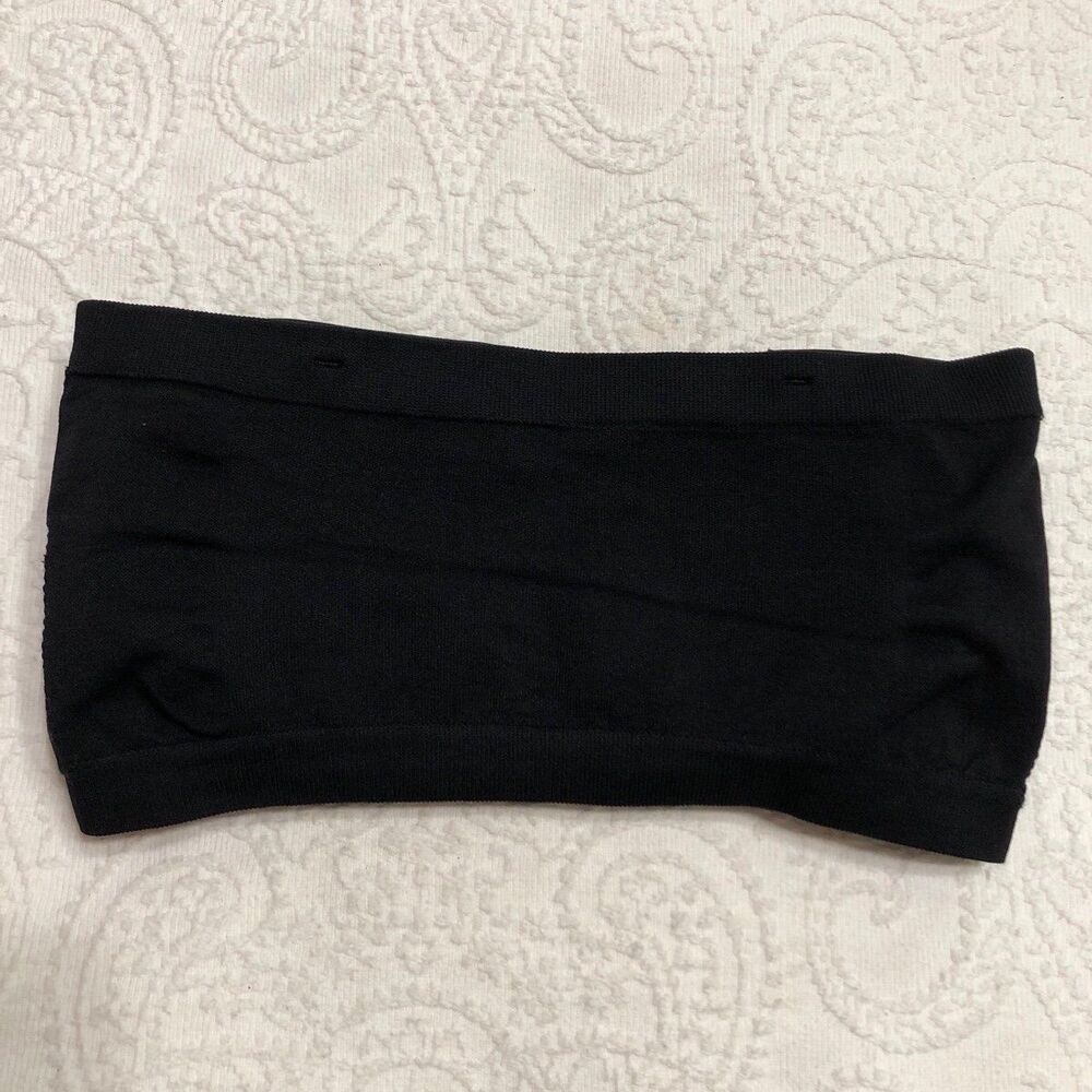 Zenana Strapless Padded Bra Nylon Black One Size Fits All - Picture 10 of 10